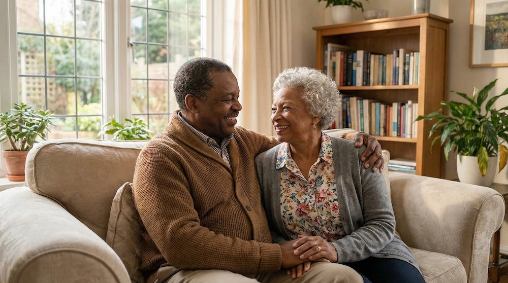 comfortable couple living room